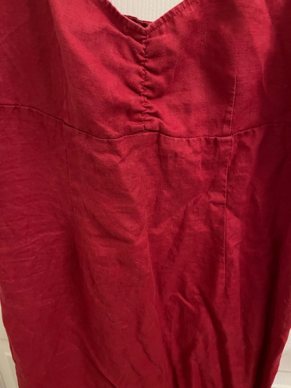Old Navy Red Linen Maxi Dress - Picture 4 of 4